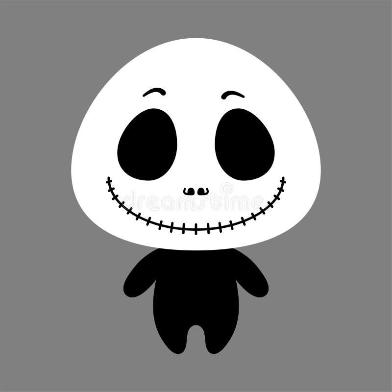 Cute grim reaper. Flat style. Vector illustration stock illustration