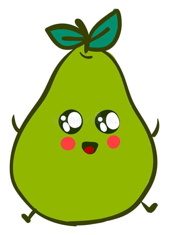 Cute Guava, Illustration, Vector Stock Vector - Illustration of drawn