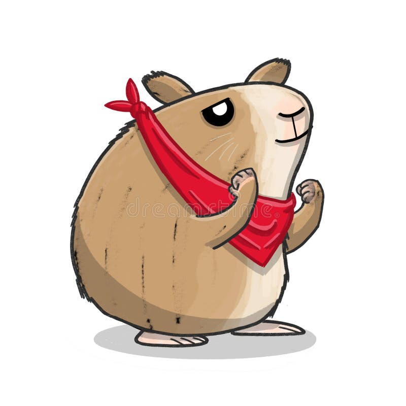Cute Hamster cartoon stock illustration. Illustration of hamsters -  220493925