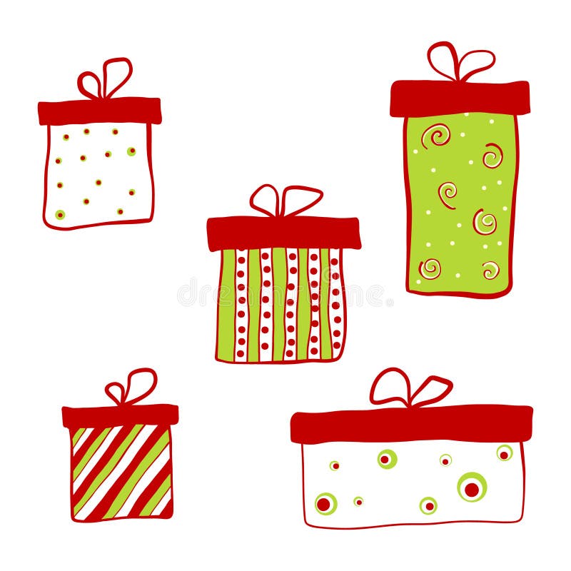 Cute gift box cartoon Royalty Free Vector Image