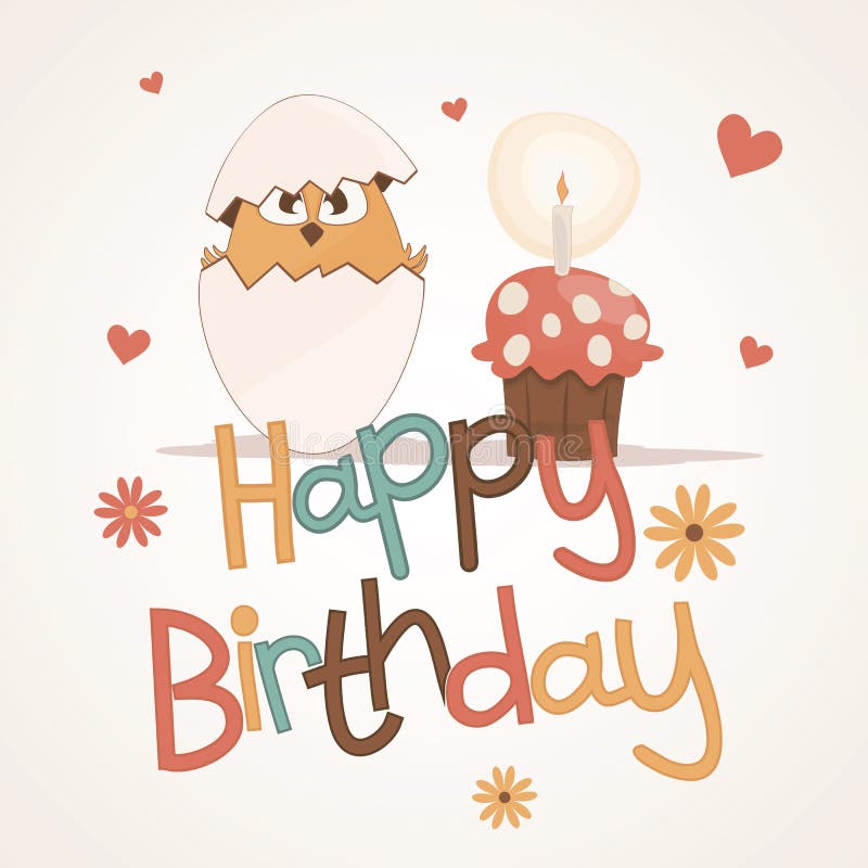 Cute happy birthday card