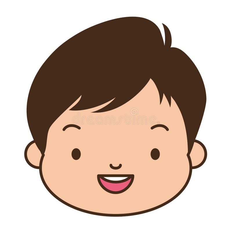 Cute happy boy face stock vector. Illustration of avatar - 144716581