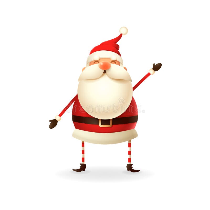 Cute happy Santa Claus character - vector illustration vector illustration