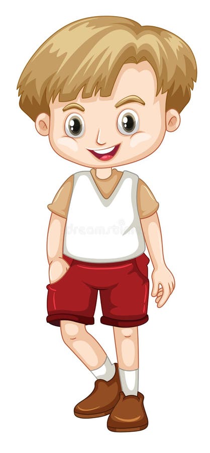 Cute Happy Smiling Child Isolated On White Background Stock Vector ...