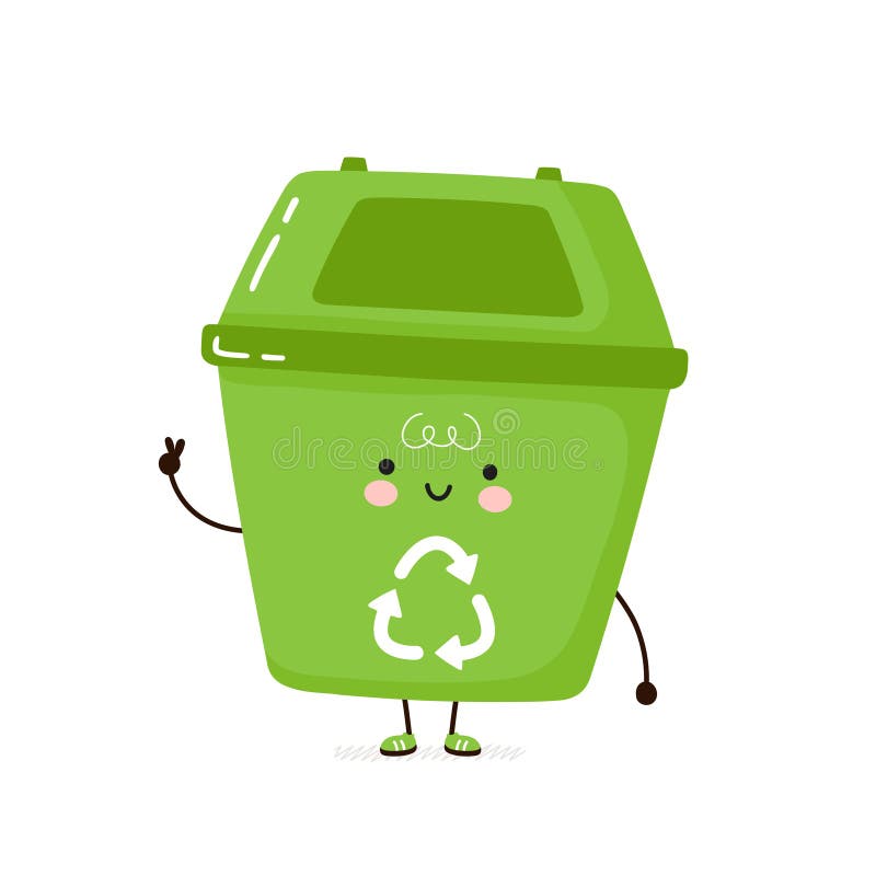 Cute rubbish bin discount