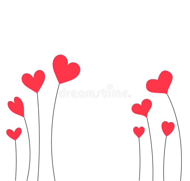 Red hearts card stock vector. Illustration of heart - 103795452