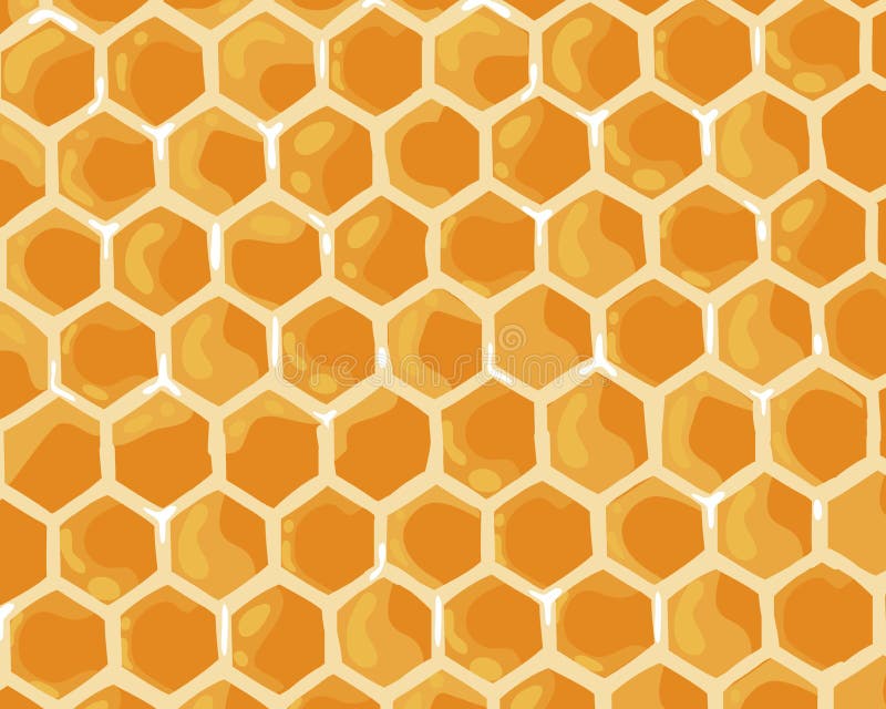 Premium Vector  Seamless honeycomb pattern swett yellow background vector  bee pattern simple template
