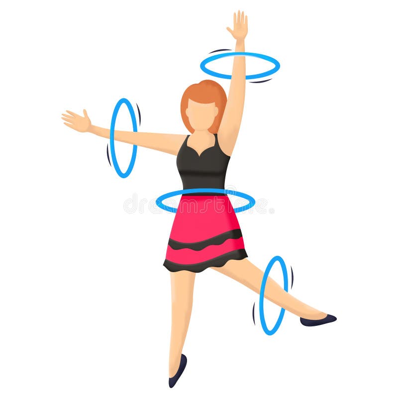 Cute Hoop Juggler Vector Icon Design, Circus Characters Symbol ...