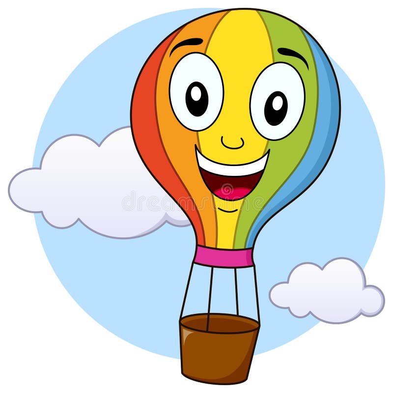 Cute Hot Air Balloon Cartoon Character Stock Vector - Illustration of cheerful, flight: 42200501 Cute Hot Air Balloon Cartoon Character Stock Vector - Illustration of cheerful, flight: 42200501