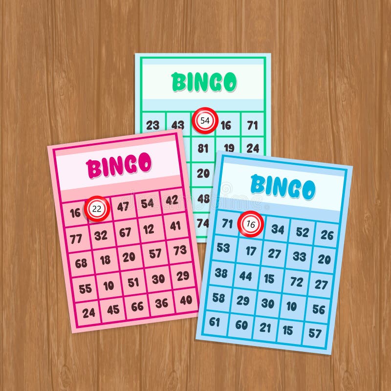 Set of Cute Bingo Cards for Wedding Stock Vector - Illustration of ...