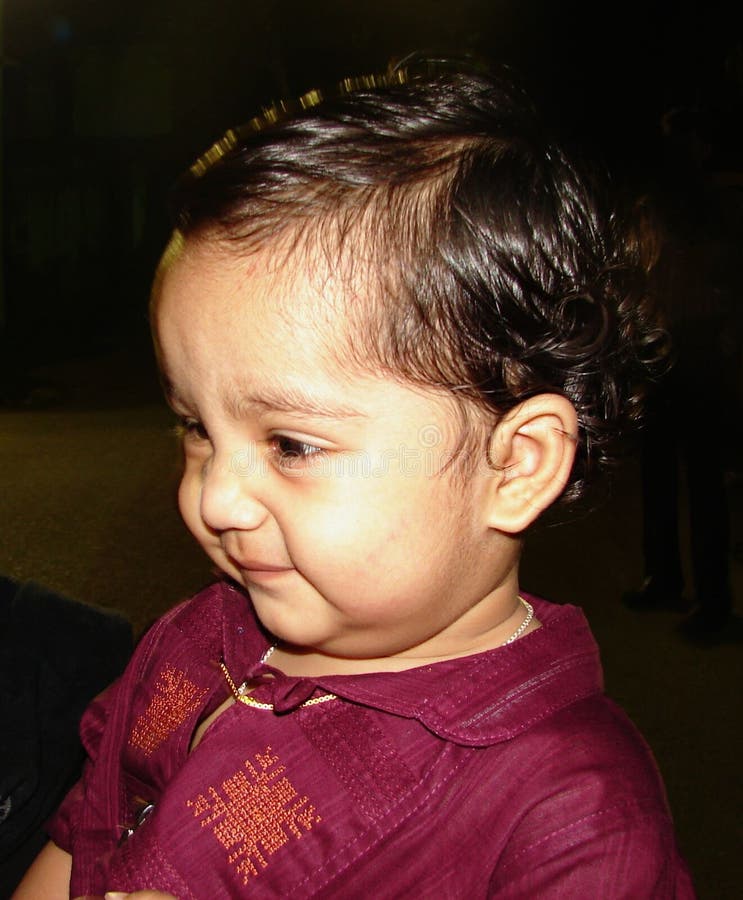 indian smiling baby boy