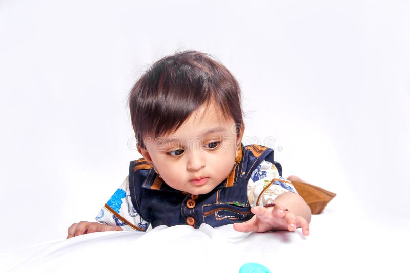 Cute Indian Baby Boy Smiling Stock Image - Image of hair, asian: 150566593