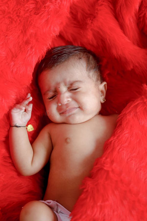 Cute Indian Baby Girl Sleeping on Bed Stock Image - Image of beautiful, cheerful: 123530047 Cute Indian Baby Girl Sleeping on Bed Stock Image - Image of beautiful, cheerful: 123530047