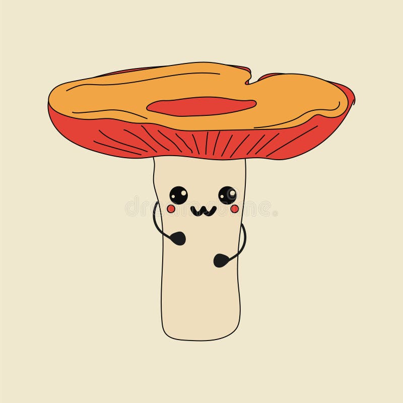 20+ Kawaii Cute Mushroom Drawing