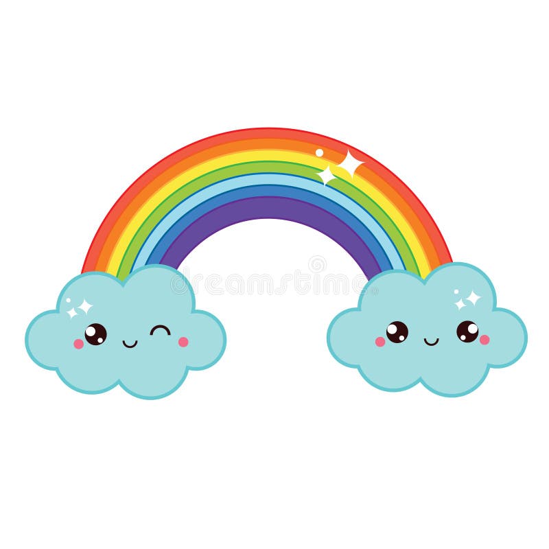 Cute kawaii Rainbow