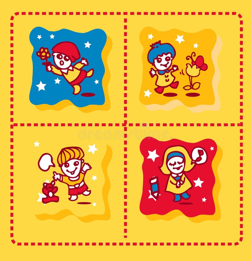 Cute Kids Backgrounds Icons