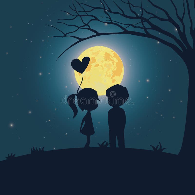 Cute Cartoon Moon | Sticker