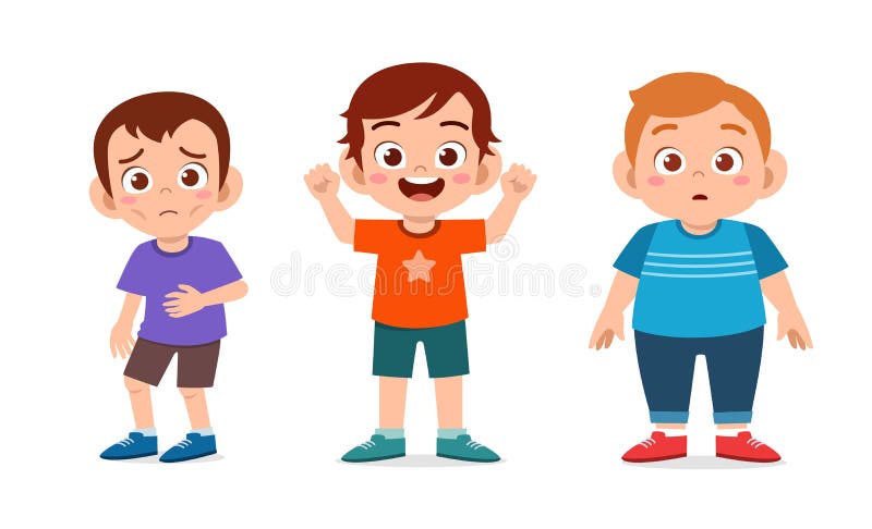 Happy Cute Kid Boy Use Weight Stock Vector (Royalty Free) 1568125993