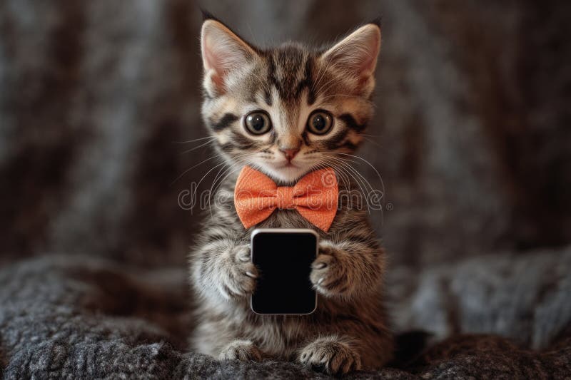 kitten bow tie