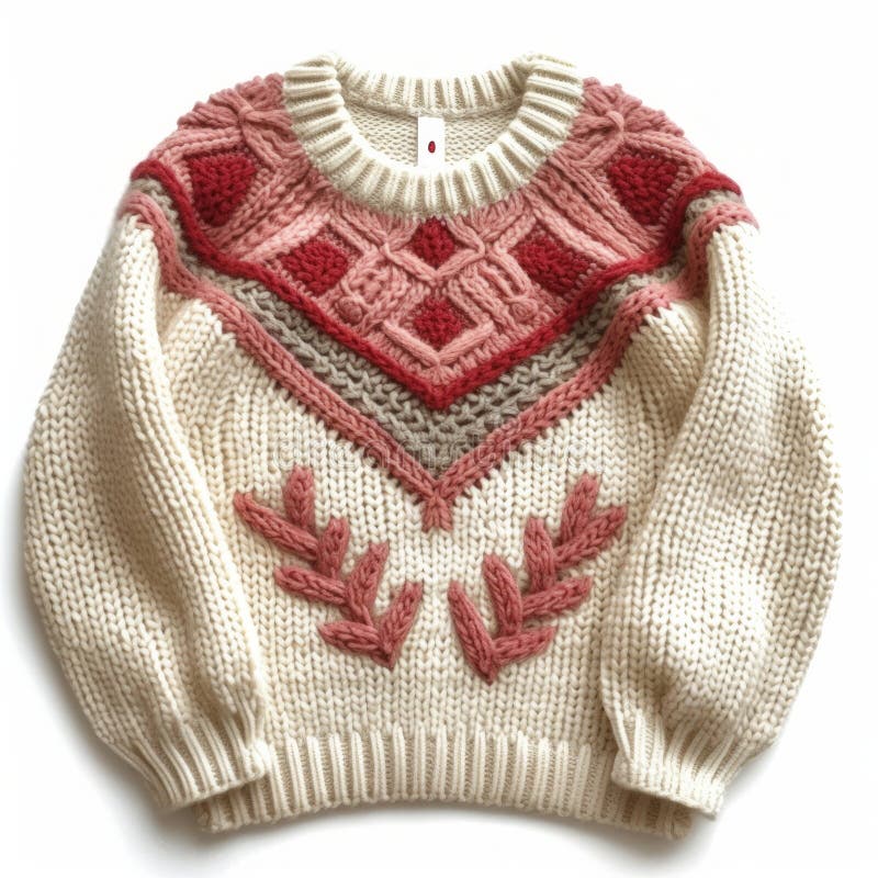 Cute Knitted Sweater in a Heart Isolated Stock Image Image of mood