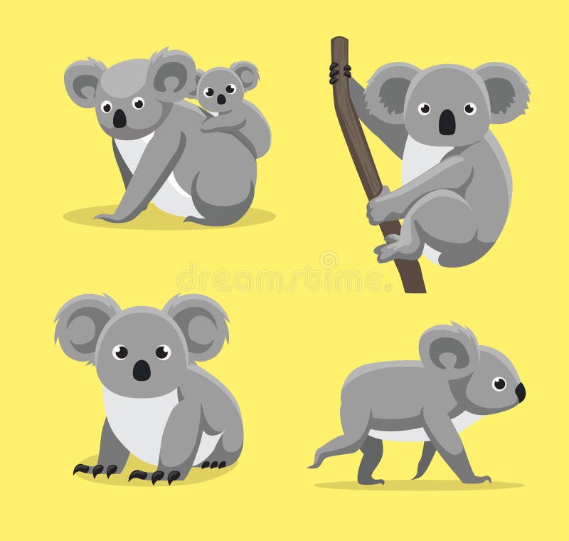 Koala Walking stock vector. Illustration of illustration 15009236