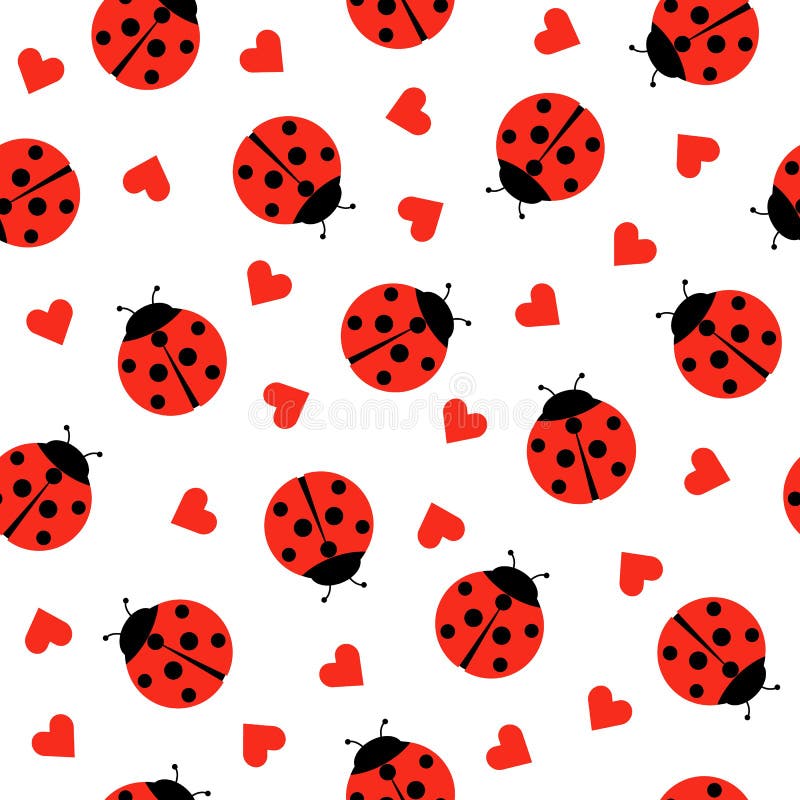 cute ladybug cartoon wallpaper