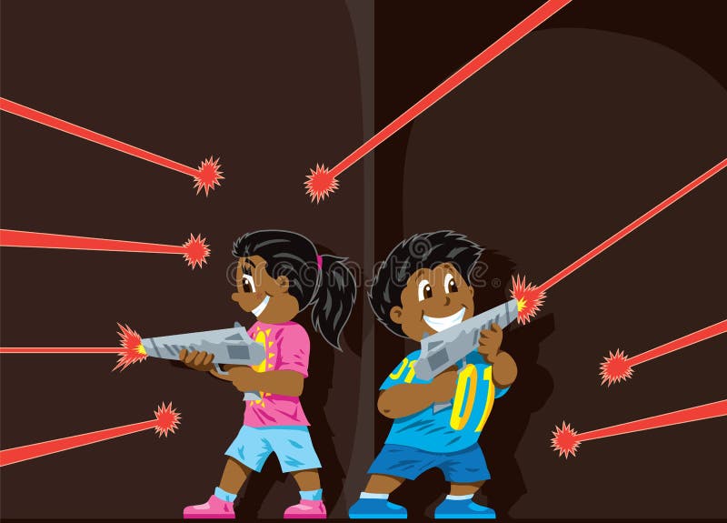 Laser Tag Cute Digital Clipart, Laser Game Clip Art