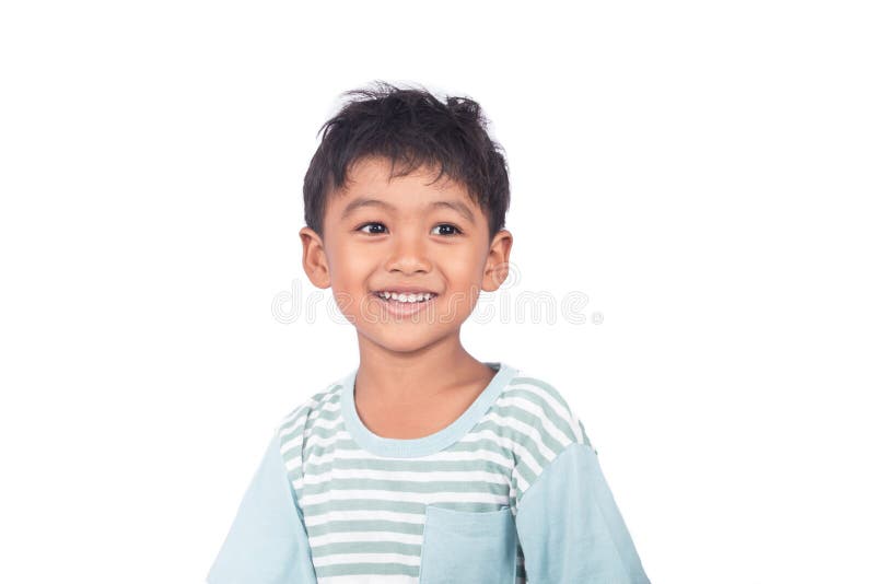 Cute little asian boy smiling royalty free stock image