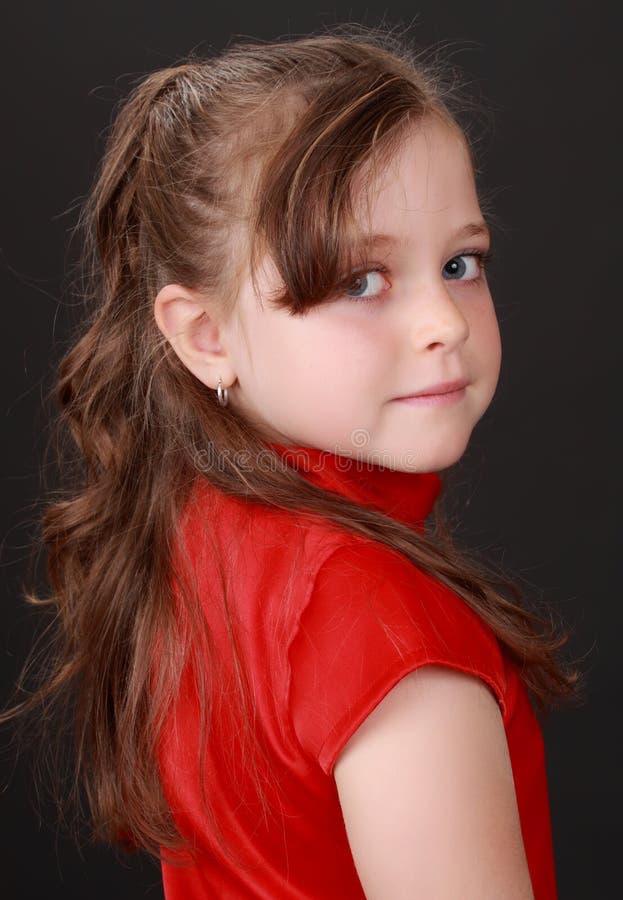 Cute little blond girl stock image. Image of child, girl - 11793111