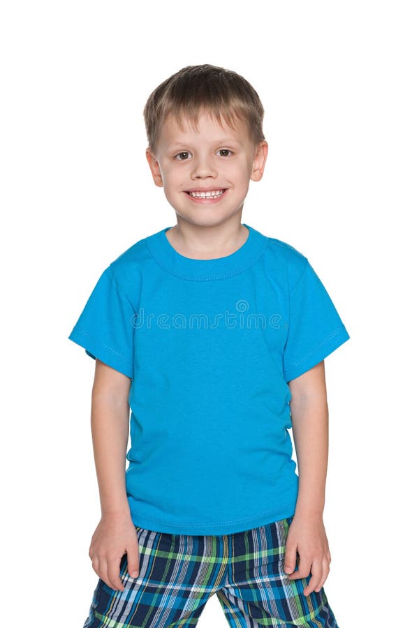 Little Boy In The Green Shirt Stock Image - Image of person, little ...