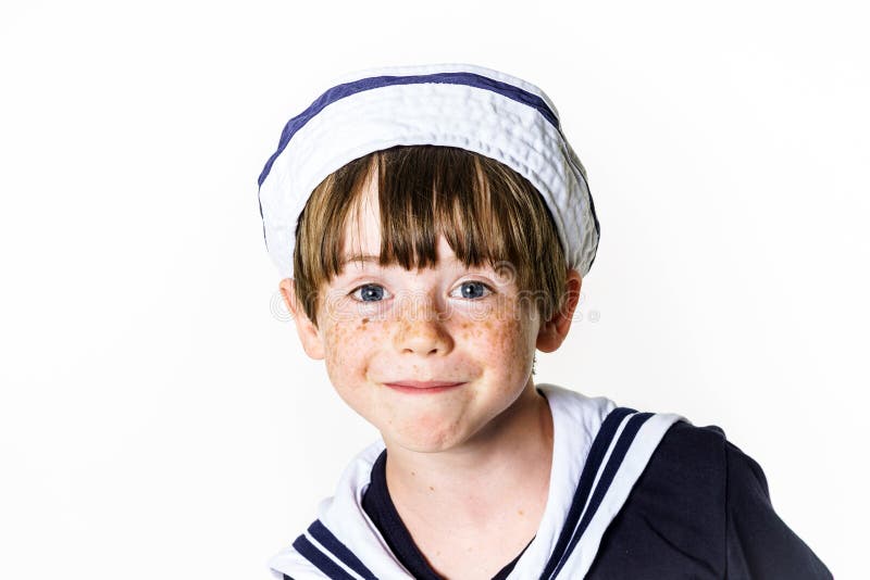 Cute Little Boy Dressed in Sailor Suit Stock Image Image of caucasian