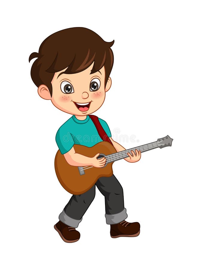 Cute Little Boy Playing Guitar Stock Vector - Illustration of entertainment, drawing: 207780181 Cute Little Boy Playing Guitar Stock Vector - Illustration of entertainment, drawing: 207780181