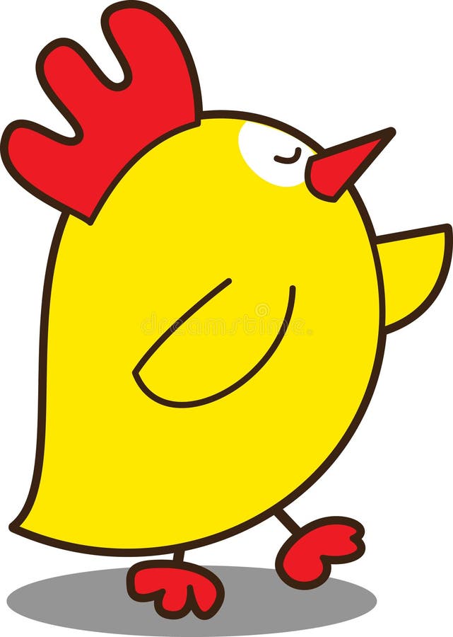 Cute little chicken royalty free illustration