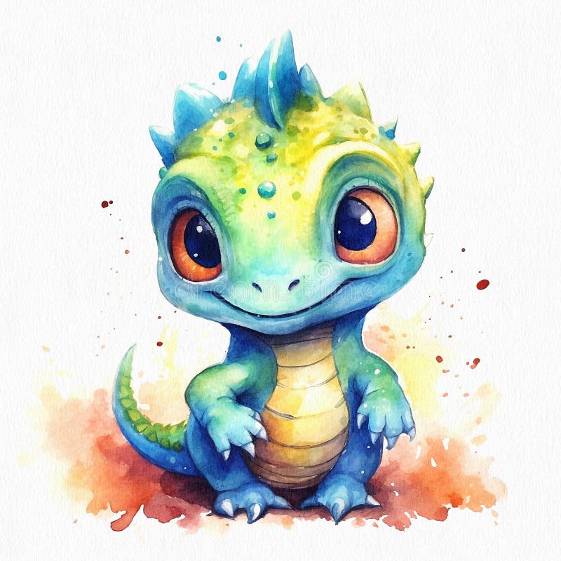 Cute dragon sketch vector art. | CanStock