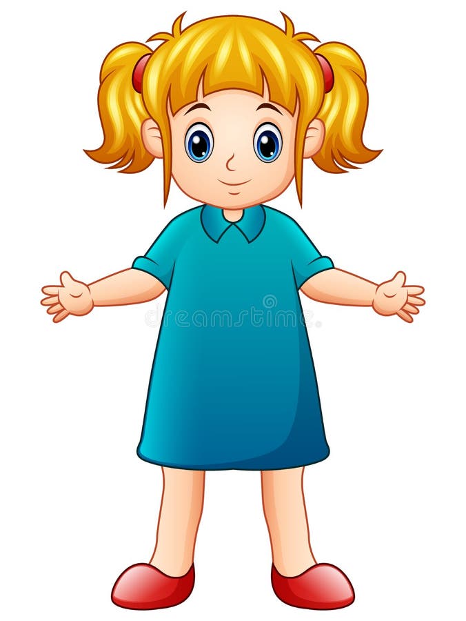 Cute Little Girl Cartoon Stock Illustrations – 87,783 Cute Little Girl ...