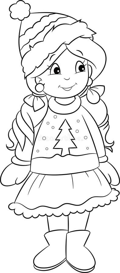 cute black and white winter clipart