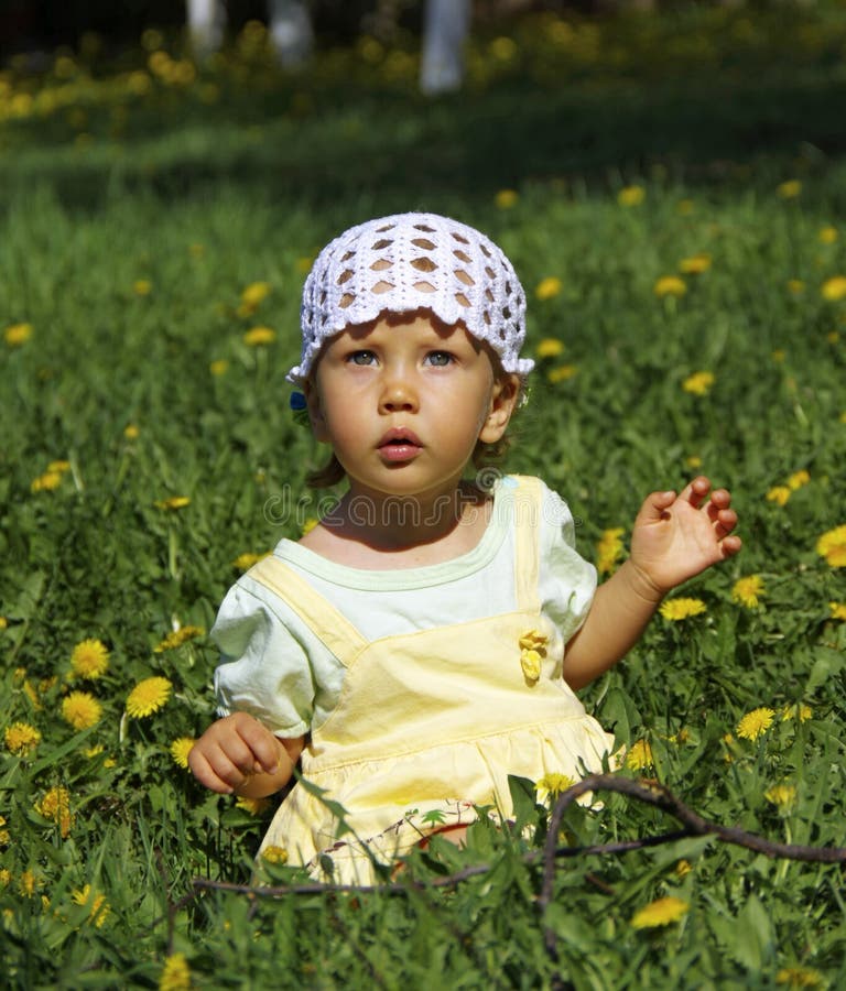 Child Portrait in High Key Technique Stock Image - Image of thinking ...