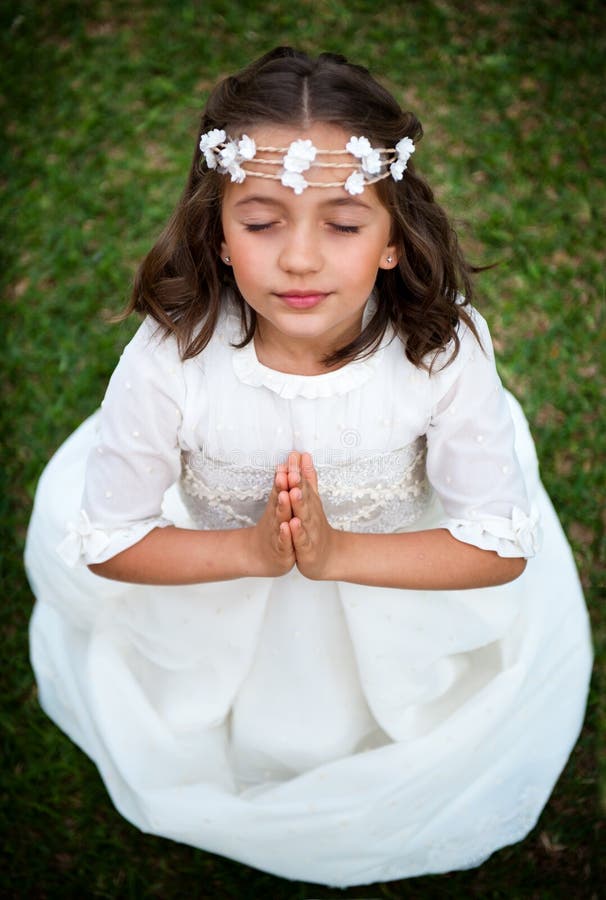 Cute little girl stock image. Image of christianity, beauty - 40745309