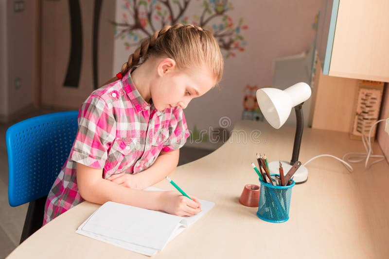 write her homework