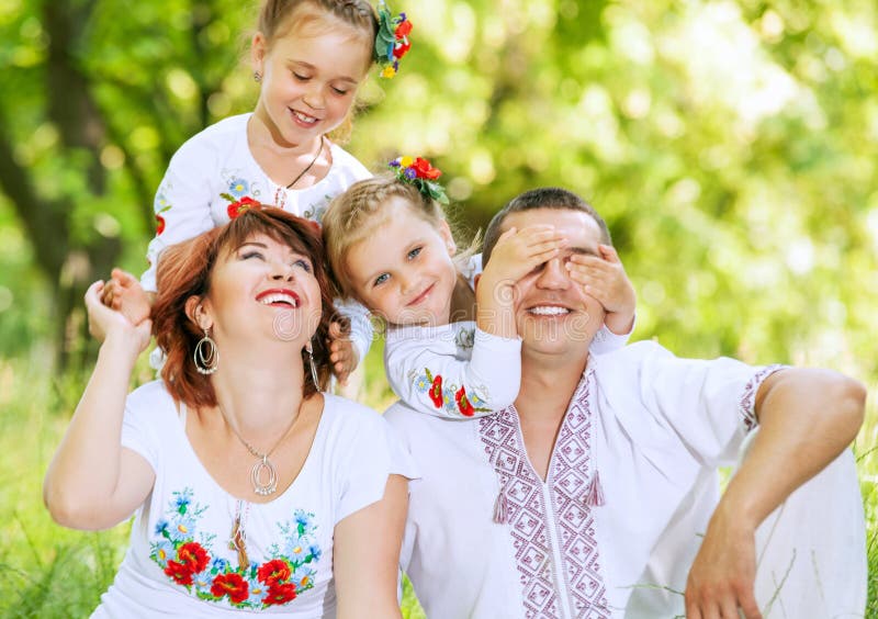 Cute little girls make surprise for their parents