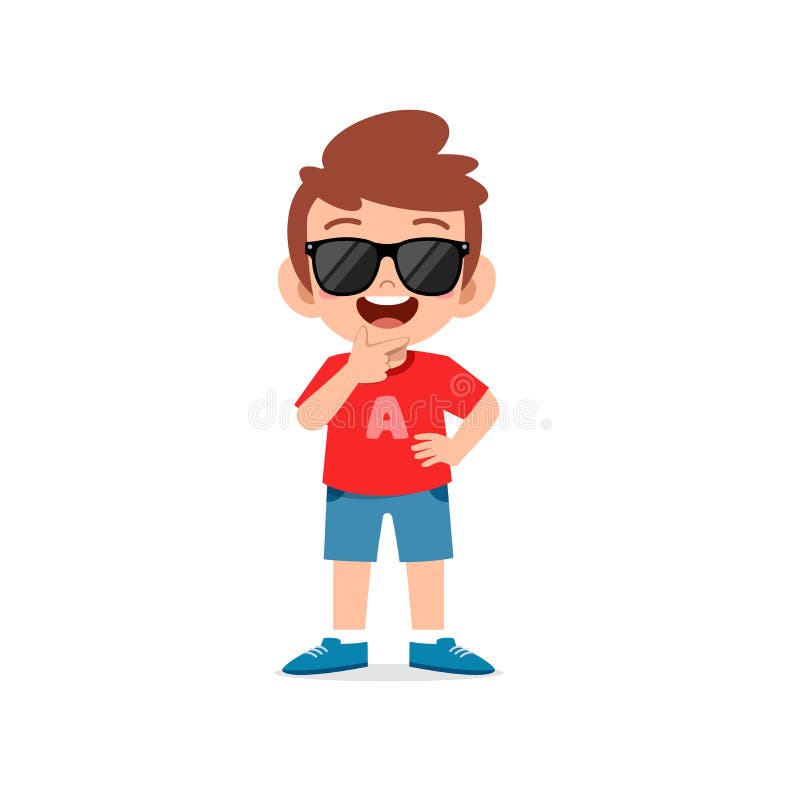 Little Boy Wearing Sunglasses Stock Illustrations 83 Little Boy Wearing Sunglasses Stock
