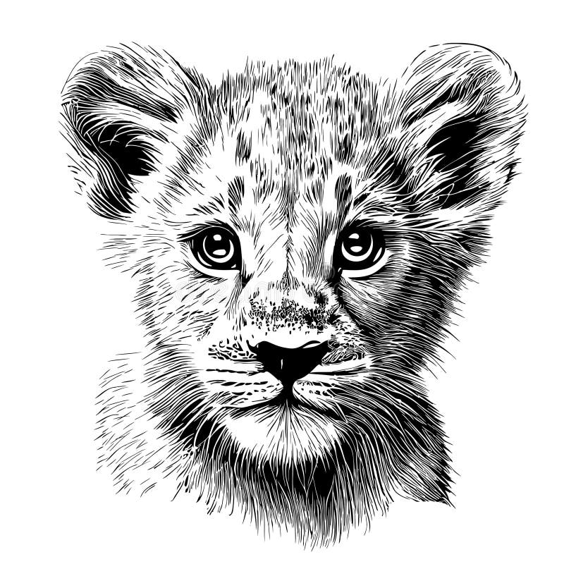 214-lion-cub-drawing-step-6 - Craft-Mart