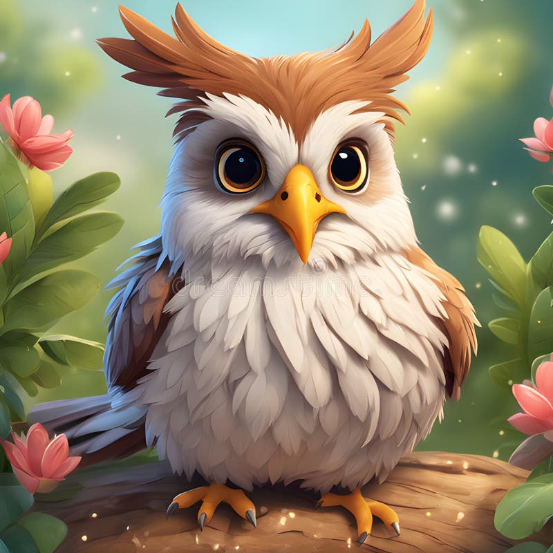 Owl: a cute anime owl with a heart of gold and big cute eyes to match | Owl,  Animal drawings, Owl art