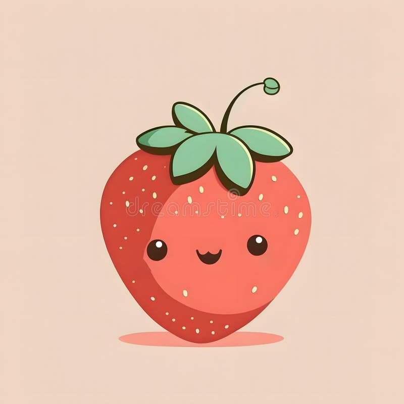 Strawberry, Cute, Fruit, Berry, Cartoon Strawberry, Digital Drawing, png |  PNGWing