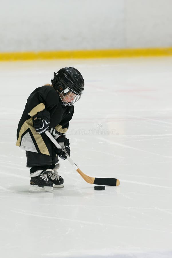 Cute Little Toddler Plays Hockey on Ice with Full Equipment Stock Image -  Image of hockey, skate: 111880235