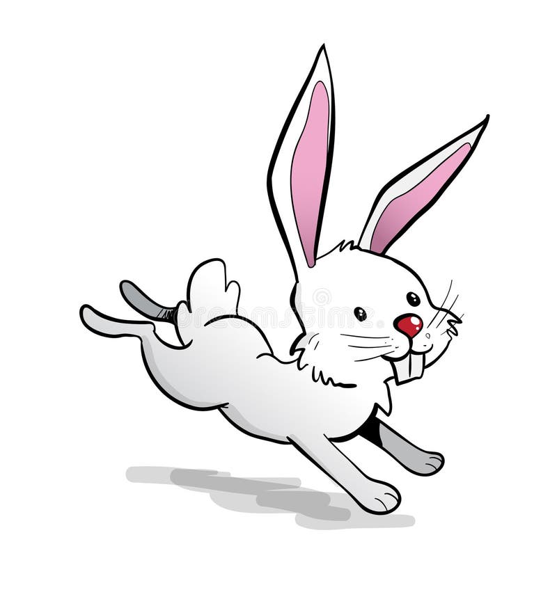 White Rabbit Munching on a Carrot Stock Vector - Illustration of gain,  cartoon: 135560628