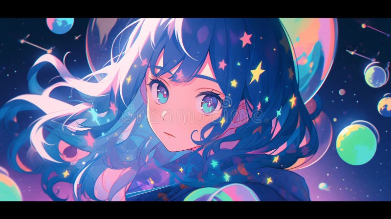 Anime kawaii girl generative ai