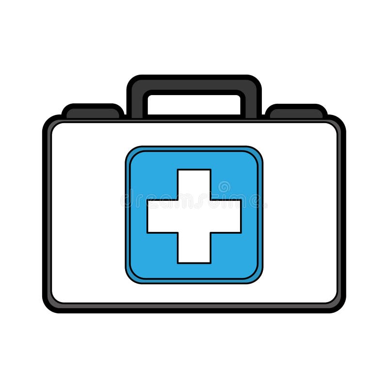 Cute medical bag cartoon stock vector. Illustration of assistance