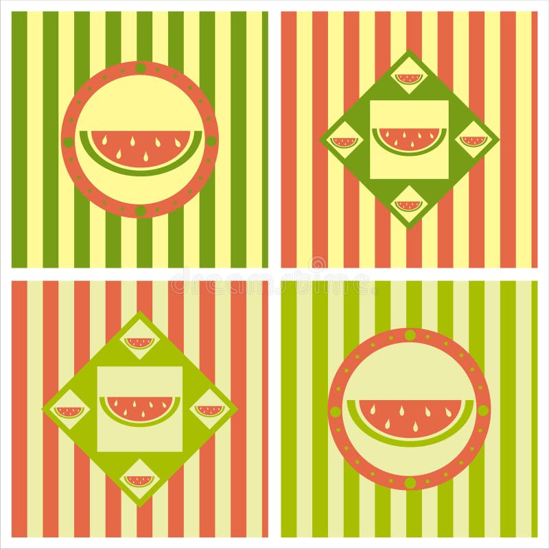 Cute melon backgrounds