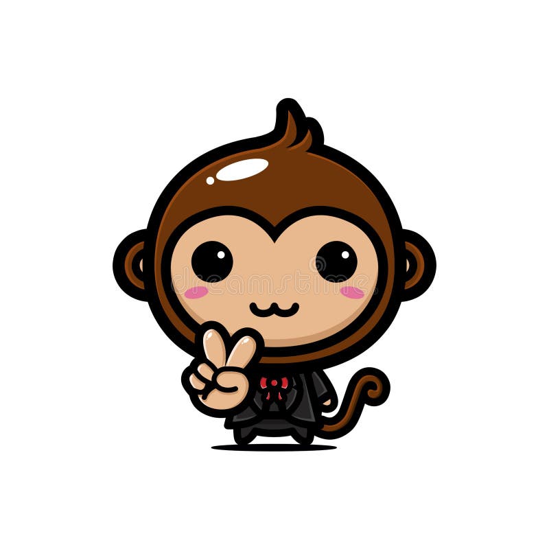 A Cute Monkey Animal Cartoon Character Eating a Banana Stock Vector - Illustration of forest, cheer: 212244814 A Cute Monkey Animal Cartoon Character Eating a Banana Stock Vector - Illustration of forest, cheer: 212244814